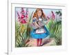 'Alice holding a pig in her arms.', c1910-John Tenniel-Framed Giclee Print