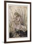 Alice Holds the Baby Pig-Arthur Rackham-Framed Photographic Print