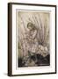 Alice Holds the Baby Pig-Arthur Rackham-Framed Photographic Print