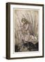 Alice Holds the Baby Pig-Arthur Rackham-Framed Photographic Print