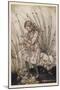 Alice Holds the Baby Pig-Arthur Rackham-Mounted Photographic Print