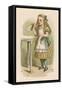 Alice Holds the Bottle Which Says "Drink Me" on the Label-John Tenniel-Framed Stretched Canvas