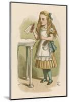 Alice Holds the Bottle Which Says "Drink Me" on the Label-John Tenniel-Mounted Photographic Print