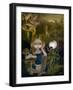 Alice in a Bosch Landscape-Jasmine Becket-Griffith-Framed Art Print