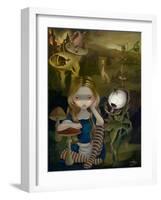 Alice in a Bosch Landscape-Jasmine Becket-Griffith-Framed Art Print