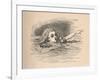 'Alice in a sea of tears', 1889-John Tenniel-Framed Giclee Print