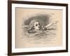 'Alice in a sea of tears', 1889-John Tenniel-Framed Giclee Print