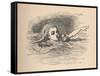 'Alice in a sea of tears', 1889-John Tenniel-Framed Stretched Canvas