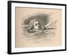 'Alice in a sea of tears', 1889-John Tenniel-Framed Giclee Print