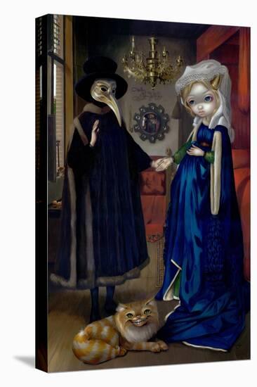Alice in a Van Eyck Portrait-Jasmine Becket-Griffith-Stretched Canvas