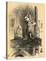 Alice in the Looking Glass House, Illustration from 'Through the Looking Glass' by Lewis Carroll…-John Tenniel-Stretched Canvas