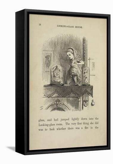 Alice in the Looking-glass Room-John Tenniel-Framed Stretched Canvas