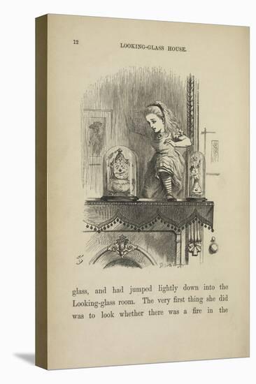 Alice in the Looking-glass Room-John Tenniel-Stretched Canvas