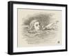 Alice in the Pool of Tears-John Tenniel-Framed Art Print