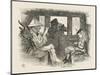 Alice in the Railway Carriage Closely Observed by the Guard-John Tenniel-Mounted Art Print