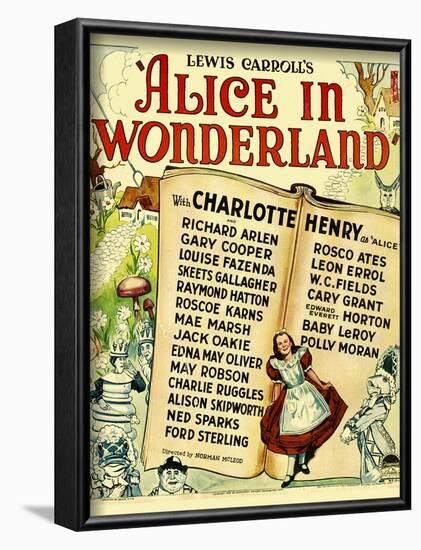 Alice in Wonderland, 1933-null-Framed Art Print