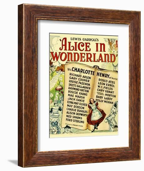 Alice in Wonderland, 1933-null-Framed Art Print