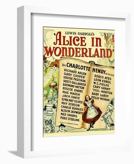 Alice in Wonderland, 1933-null-Framed Art Print