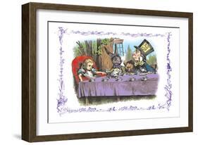 Alice in Wonderland: A Mad Tea Party-John Tenniel-Framed Premium Giclee Print