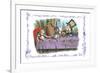 Alice in Wonderland: A Mad Tea Party-John Tenniel-Framed Art Print