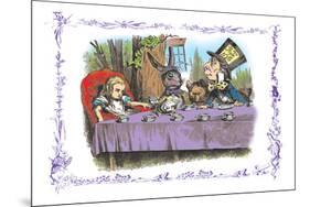 Alice in Wonderland: A Mad Tea Party-John Tenniel-Mounted Art Print