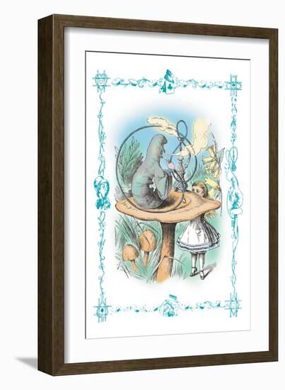 Alice in Wonderland: Advice from a Caterpillar-John Tenniel-Framed Art Print