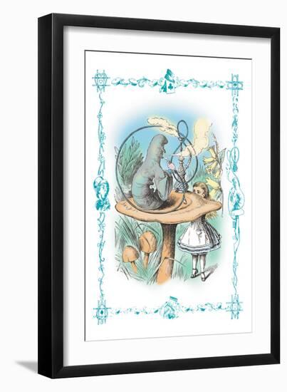 Alice in Wonderland: Advice from a Caterpillar-John Tenniel-Framed Art Print