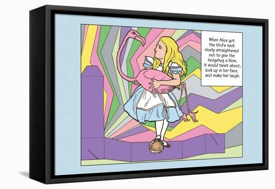 Alice in Wonderland: Alice and the Bird-John Tenniel-Framed Stretched Canvas