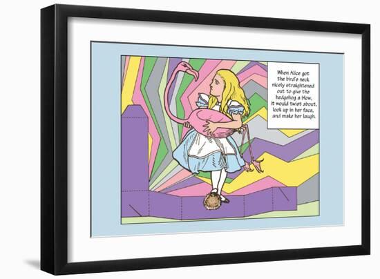 Alice in Wonderland: Alice and the Bird-John Tenniel-Framed Art Print