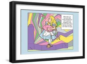 Alice in Wonderland: Alice and the Bird-John Tenniel-Framed Art Print