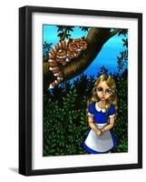 Alice in Wonderland :  Alice and the Cheshire Cat-Jasmine Becket-Griffith-Framed Art Print