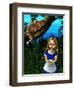 Alice in Wonderland :  Alice and the Cheshire Cat-Jasmine Becket-Griffith-Framed Art Print