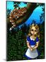 Alice in Wonderland :  Alice and the Cheshire Cat-Jasmine Becket-Griffith-Mounted Art Print
