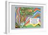 Alice in Wonderland: Alice and the Cheshire Cat-John Tenniel-Framed Art Print