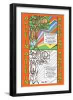 Alice in Wonderland: Alice and the Cheshire Cat-John Tenniel-Framed Art Print