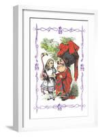 Alice in Wonderland: Alice and the Duchess-John Tenniel-Framed Art Print