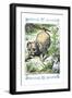 Alice in Wonderland: Alice and the Enormous Puppy-John Tenniel-Framed Art Print