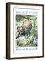 Alice in Wonderland: Alice and the Enormous Puppy-John Tenniel-Framed Art Print