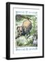 Alice in Wonderland: Alice and the Enormous Puppy-John Tenniel-Framed Art Print