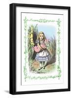 Alice in Wonderland: Alice and the Pig-Baby-John Tenniel-Framed Art Print