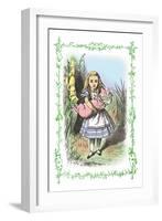 Alice in Wonderland: Alice and the Pig-Baby-John Tenniel-Framed Art Print