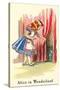 Alice in Wonderland, Alice Finds Door-null-Stretched Canvas