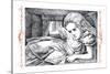 Alice in Wonderland: Alice Grows Large-John Tenniel-Stretched Canvas