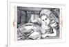Alice in Wonderland: Alice Grows Large-John Tenniel-Framed Art Print