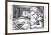 Alice in Wonderland: Alice Grows Large-John Tenniel-Framed Art Print