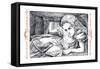 Alice in Wonderland: Alice Grows Large-John Tenniel-Framed Stretched Canvas