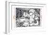 Alice in Wonderland: Alice Grows Large-John Tenniel-Framed Art Print