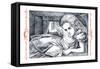 Alice in Wonderland: Alice Grows Large-John Tenniel-Framed Stretched Canvas