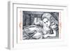 Alice in Wonderland: Alice Grows Large-John Tenniel-Framed Premium Giclee Print