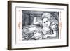Alice in Wonderland: Alice Grows Large-John Tenniel-Framed Art Print
